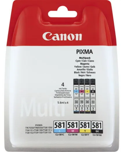 Canon CLI-581 多包装墨盒 多色