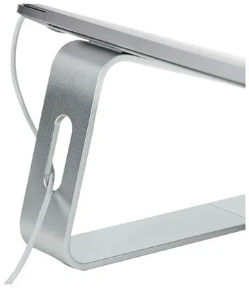 StarTech.com 桌面笔记本支架 5kg/11lb 铝制 银色 符合人体工学 (LAPTOP-STAND-SILVER) - 笔记本支架