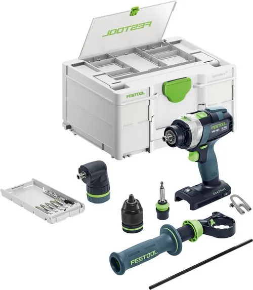 Festool 无绳冲击钻/螺丝刀 TPC 18/4 I-Basic-Set QUADRIVE